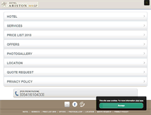Tablet Screenshot of hotelaristonmisano.com